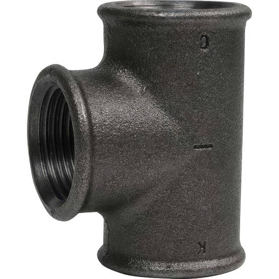 Té Égal 90° | Fonte Malléable Noire Femelle/Femelle EN 10242 - 1''1/2 - Image 1