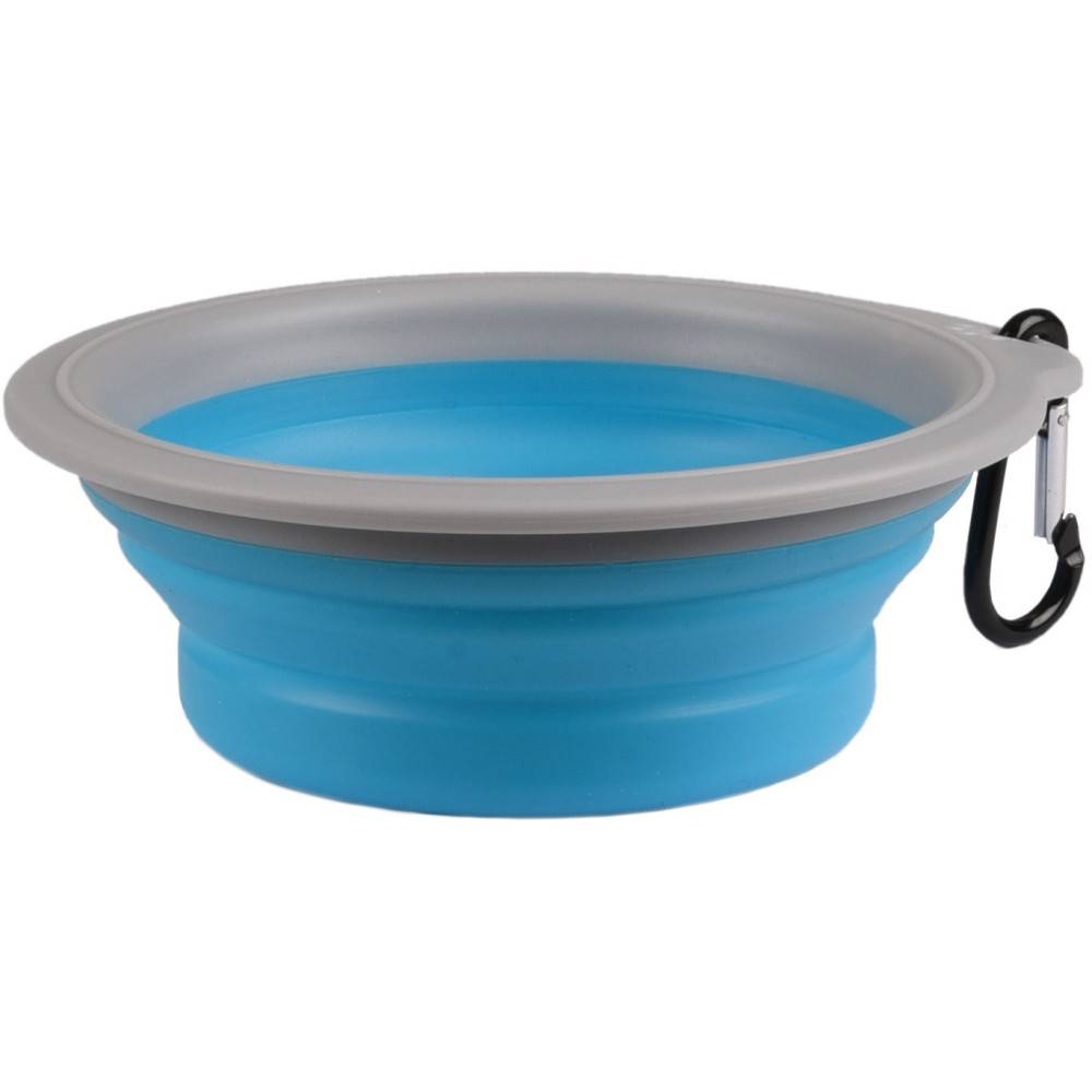 Gamelle de transport BUBO 375 ml pour chien couleur bleu/ gris - Imagen 3