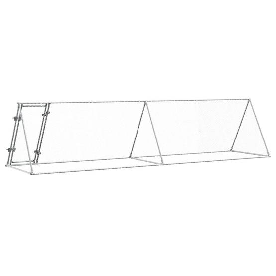 Vidaxl - Cage pour poules argenté 400x105x91 cm acier galvanisé vidaXL 172558 - Image 7