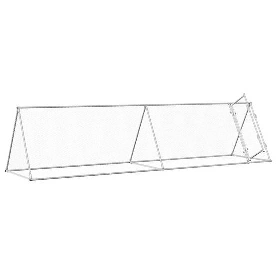Vidaxl - Cage pour poules argenté 400x105x91 cm acier galvanisé vidaXL 172558 - Image 9