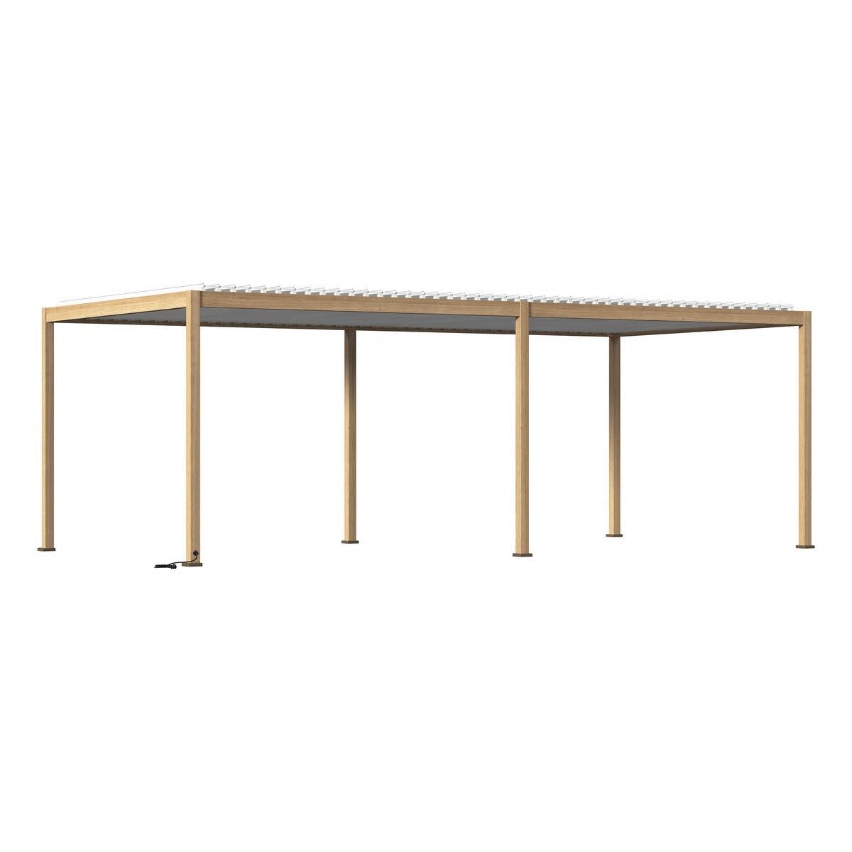 Hesperide - Pergola bioclimatique autoportante Evora 6x3m miel - Hespéride - Image 2