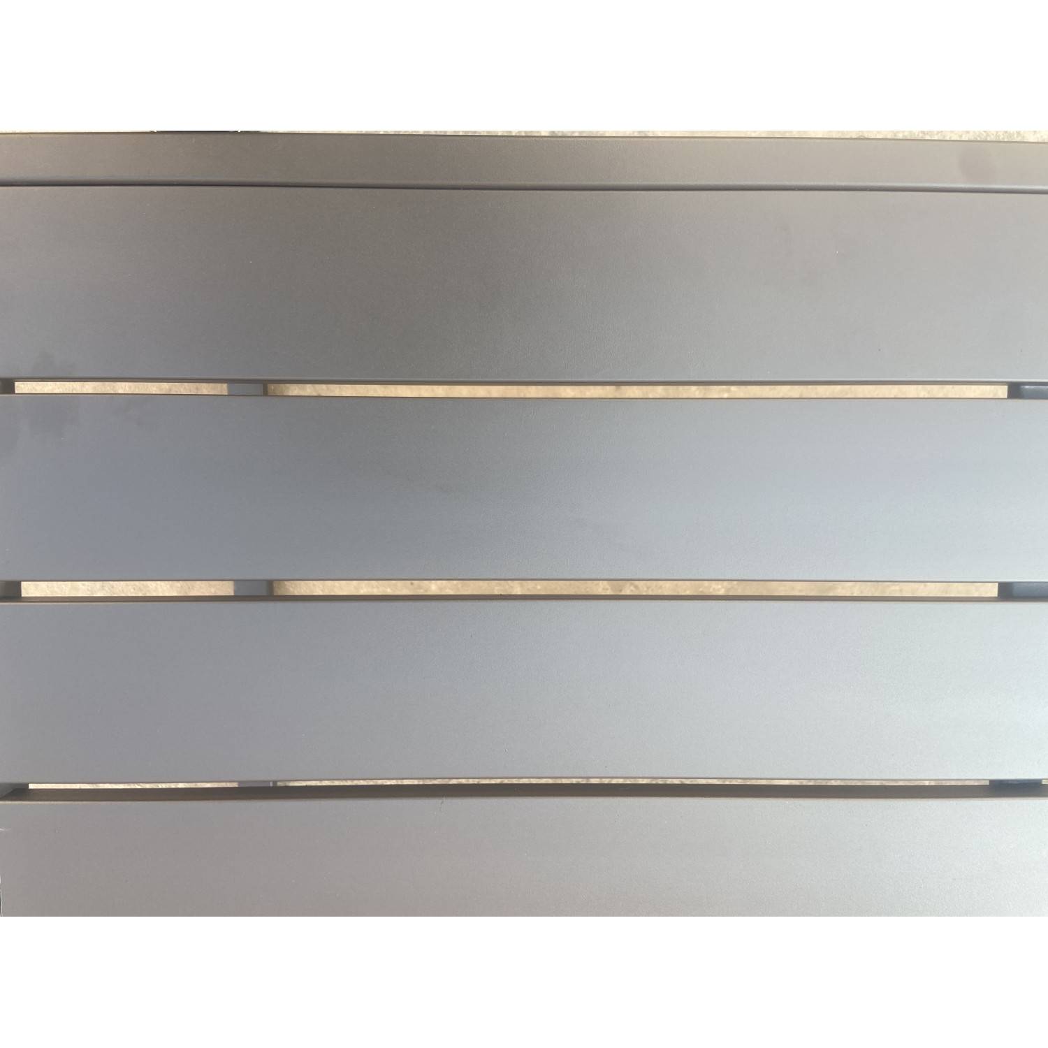 Autre - Salon de jardin design aluminium 5 Places Gris - HONFLEUR - Imagen 6