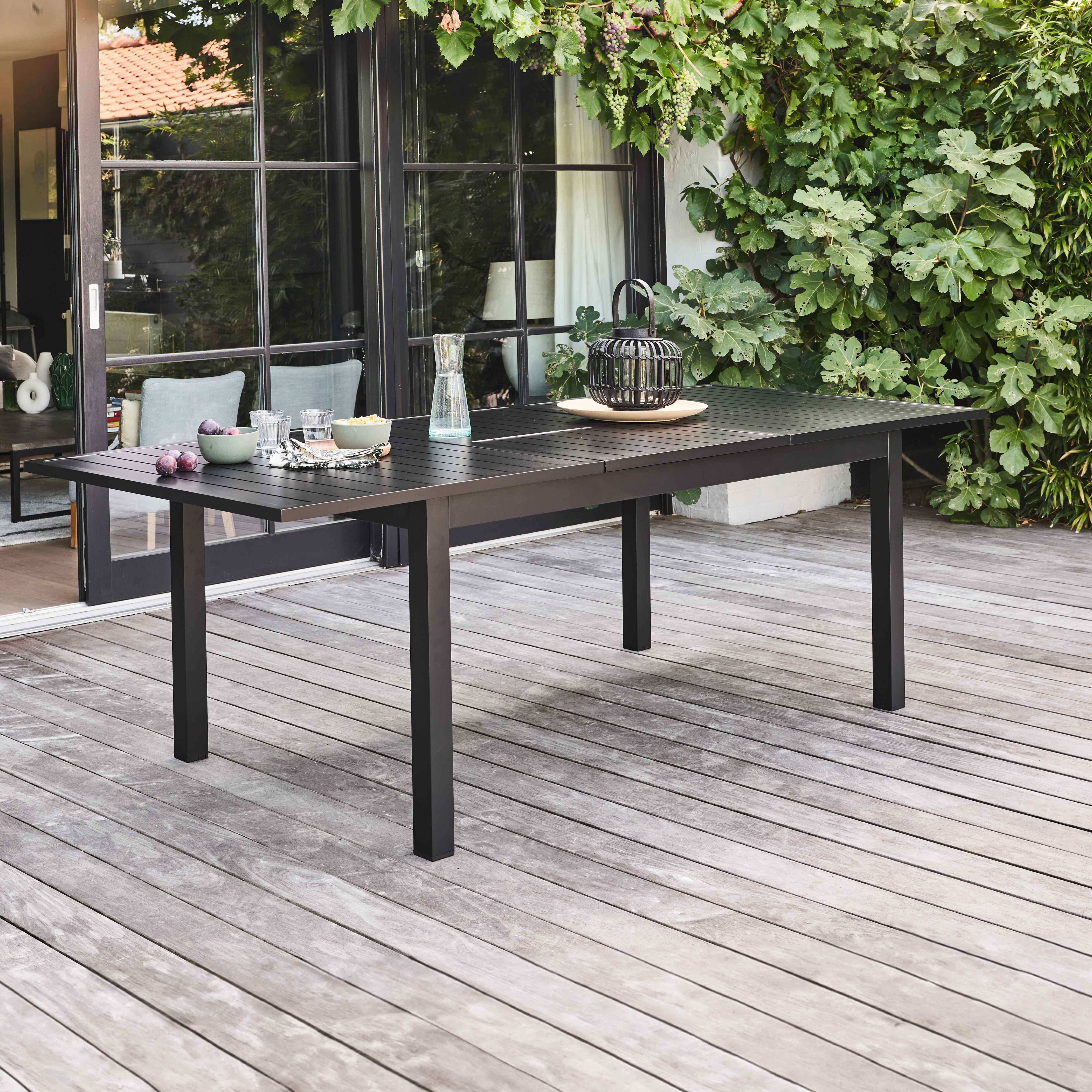 Oviala - Ensemble table de jardin en aluminium avec 8 chaises  Butterfly - Oviala - Imagen 5