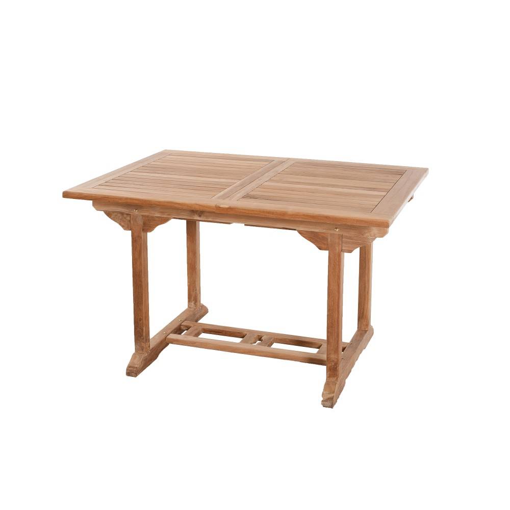 Macabane - FUN - Ensemble de jardin -Table rect. 120/180 / 6 chaises bois teck - Imagen 3