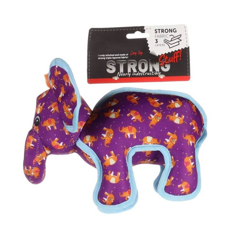 Animallparadise - animallparadise - Jouet Strong Stuff Éléphant 21 cm, pour chien - Imagen 4