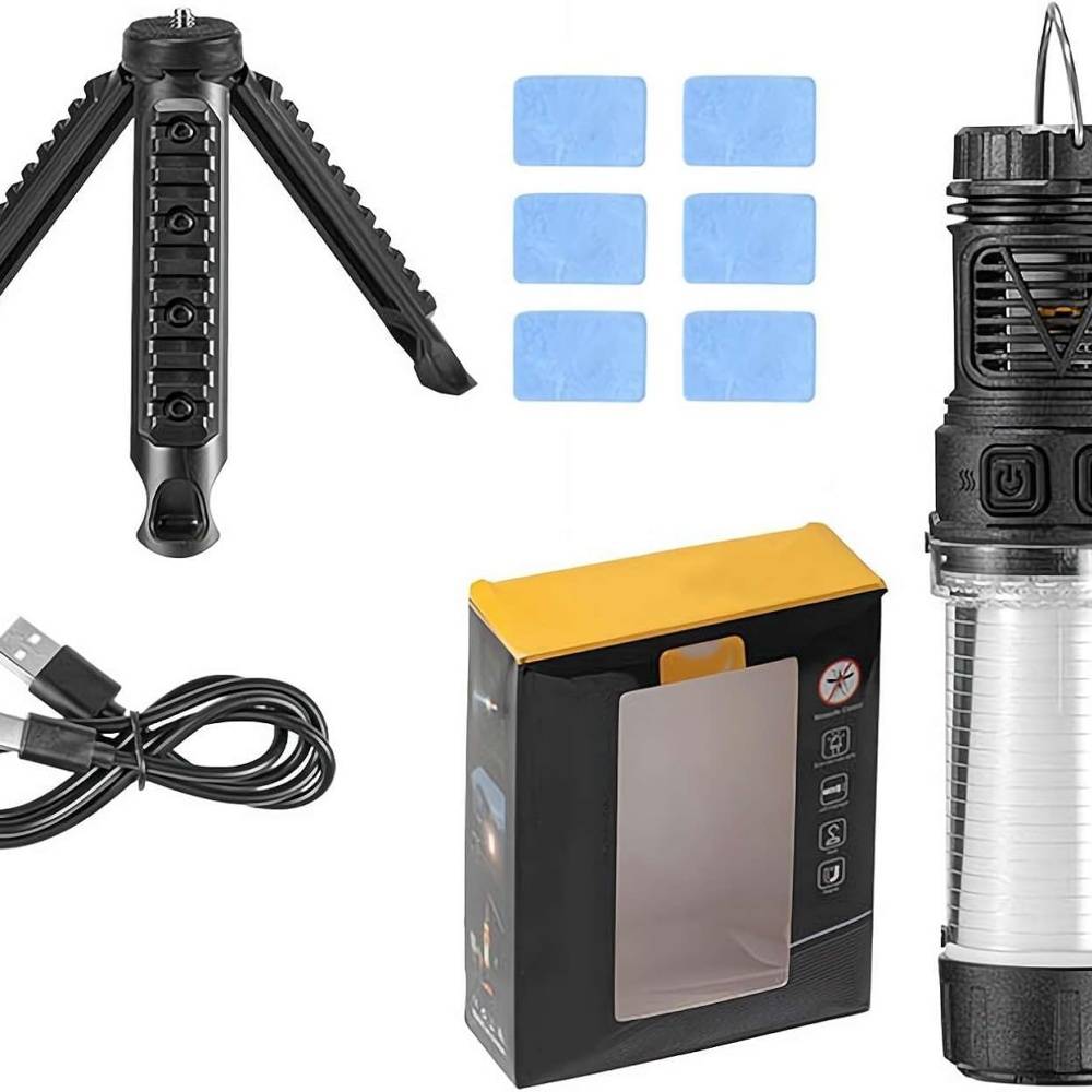0 - Lanterne camping 2025 - 4000mAh - USB-C - IPX5 - Double fixation - Image 1