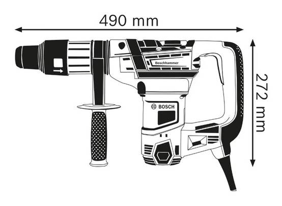 Bosch - Perforateur BOSCH GBH 5-40 D SDS-Max - 1100W 8.5J - Avec coffret - 611269001 - Image 3