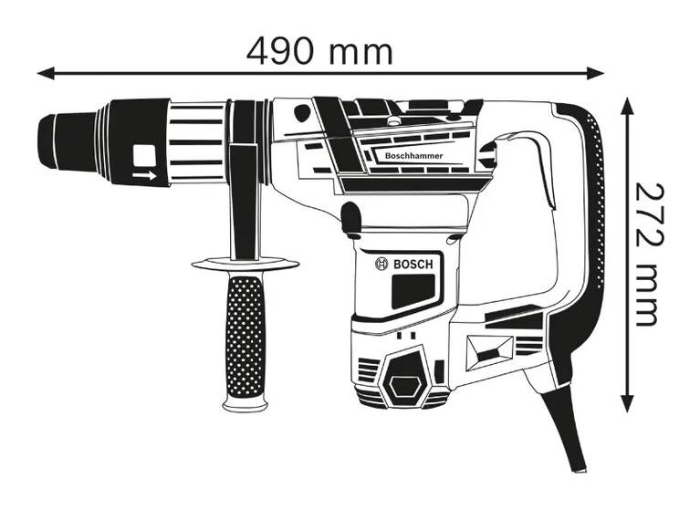 Bosch - Perforateur BOSCH GBH 5-40 D SDS-Max - 1100W 8.5J - Avec coffret - 611269001 - Image 3
