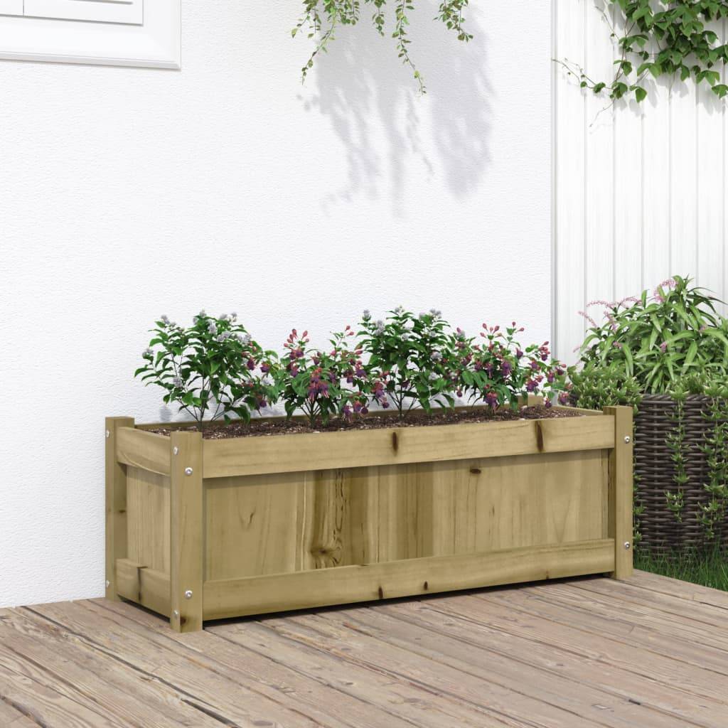 Maison Chic - Jardinière d'extérieur - Bac à Fleurs - Pot De Fleurs 90x31x31 cm bois de pin imprégné - Imagen 2