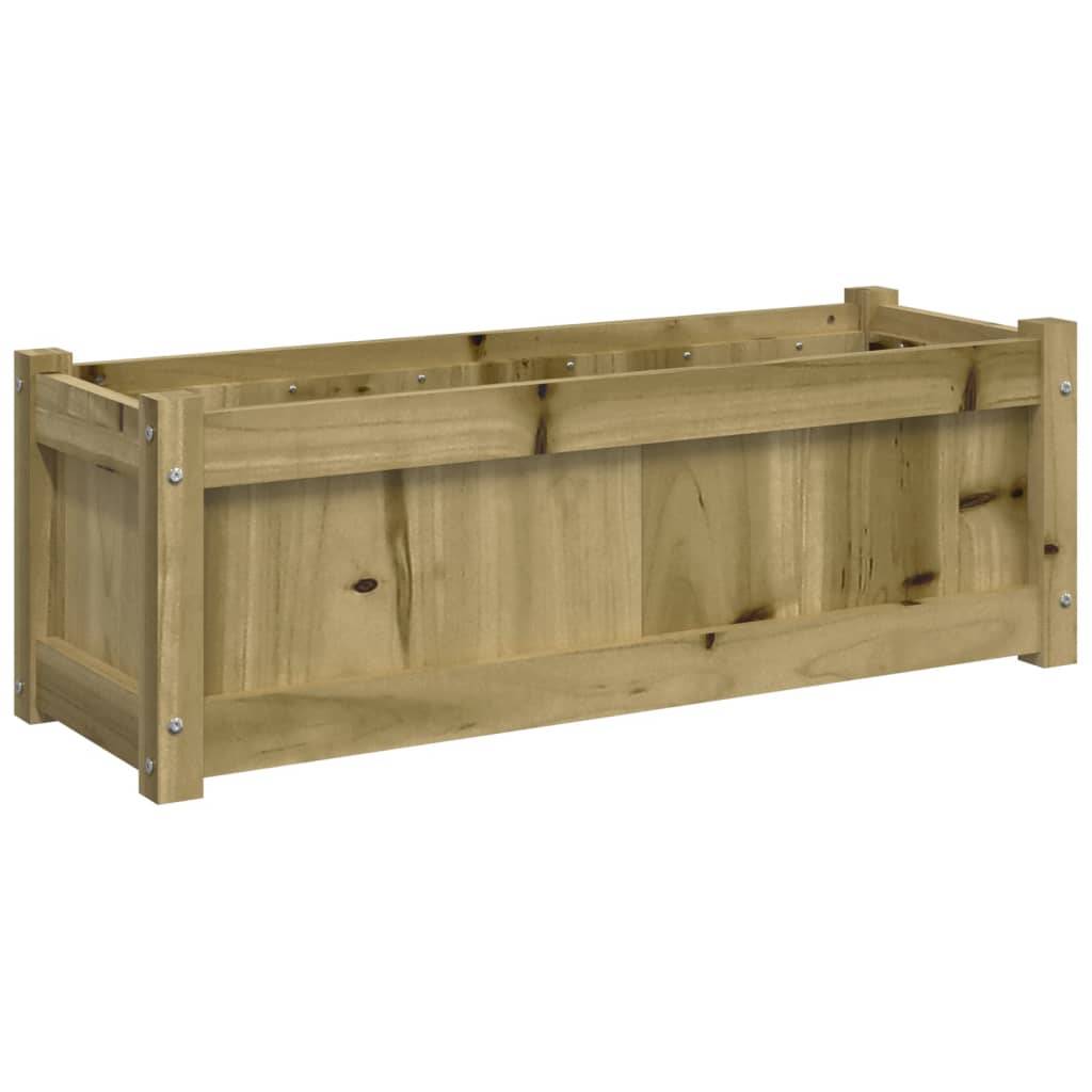 Maison Chic - Jardinière d'extérieur - Bac à Fleurs - Pot De Fleurs 90x31x31 cm bois de pin imprégné - Imagen 5