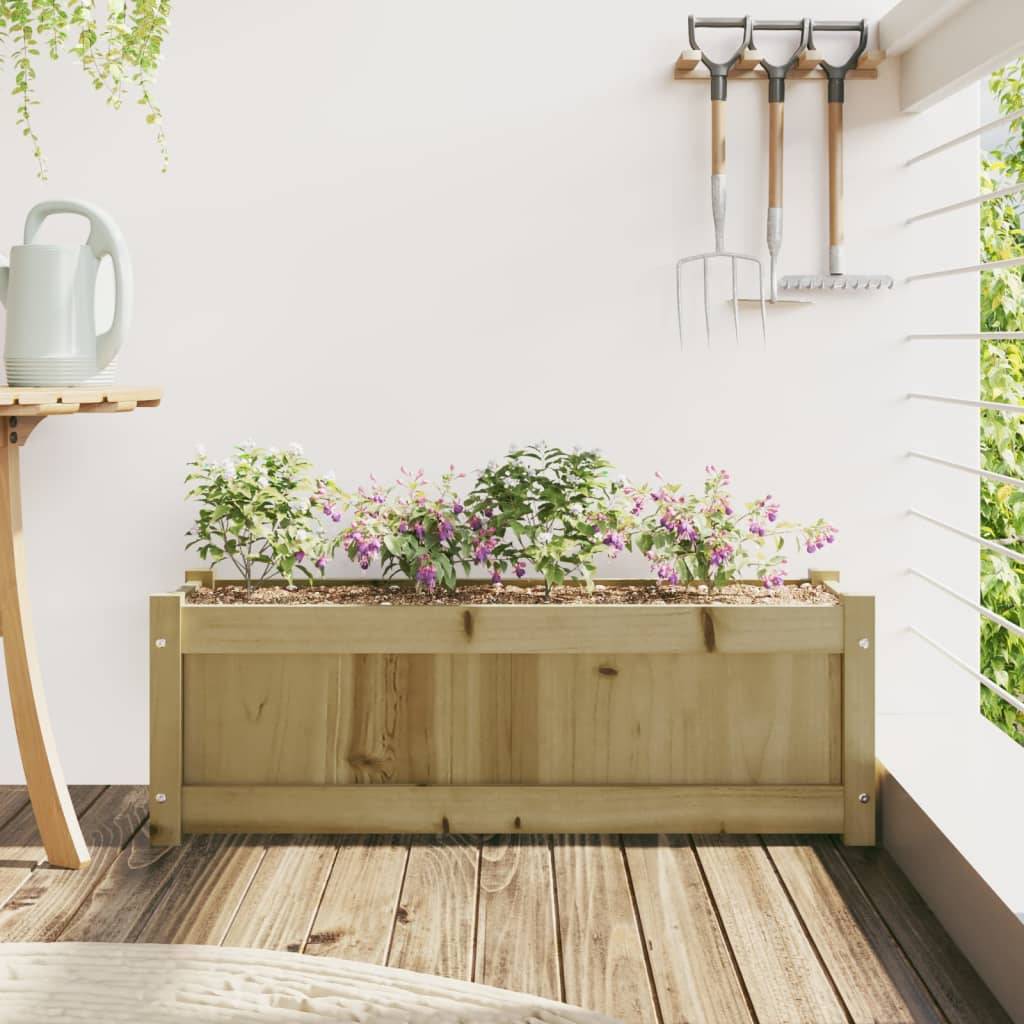 Maison Chic - Jardinière d'extérieur - Bac à Fleurs - Pot De Fleurs 90x31x31 cm bois de pin imprégné - Imagen 3
