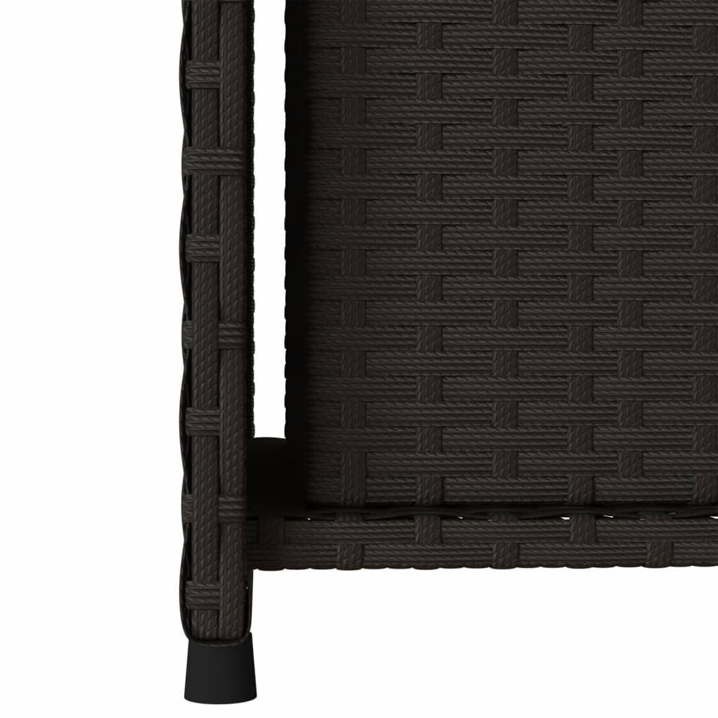 Armoire de Jardin Haute Résine Tressée avec Étagères et Tiroir pour Extérieur Noir 50x55x115 cm – ComfortXL Outdoor Living - Image 10