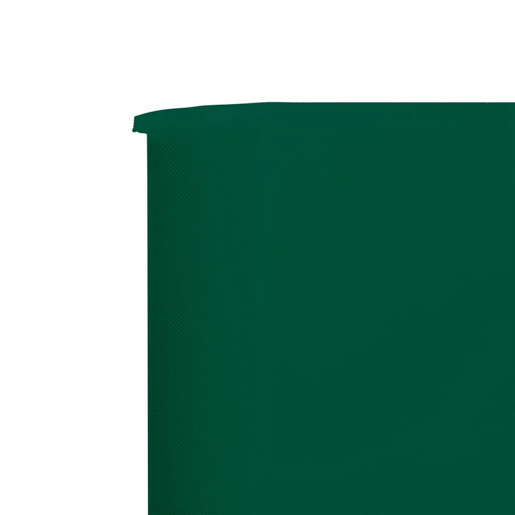 Helloshop26 - Brises-vue paravent 5 panneaux tissu 600 x 80 cm vert - Imagen 4