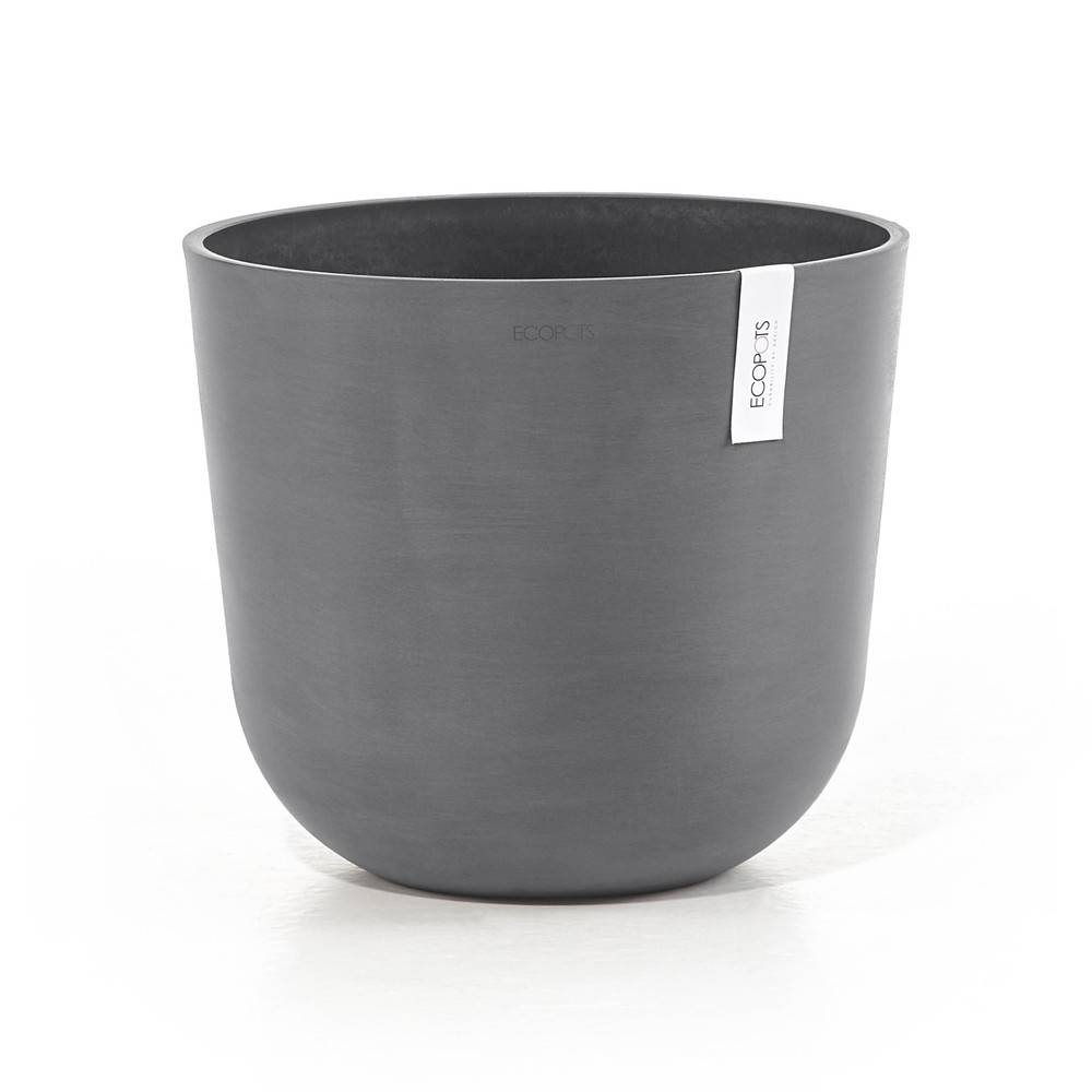 Ecopots - Maceta Redonda Oslo 35 Gris - Ø 35 x H. 30,5 cm - 21,7 L ECOPOTS - Imagen 1