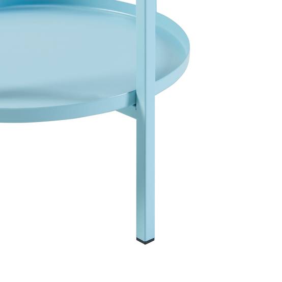 Helloshop26 - Porte-plantes style intemportel support 81 x 40 x 40 cm bleu clair - Image 5