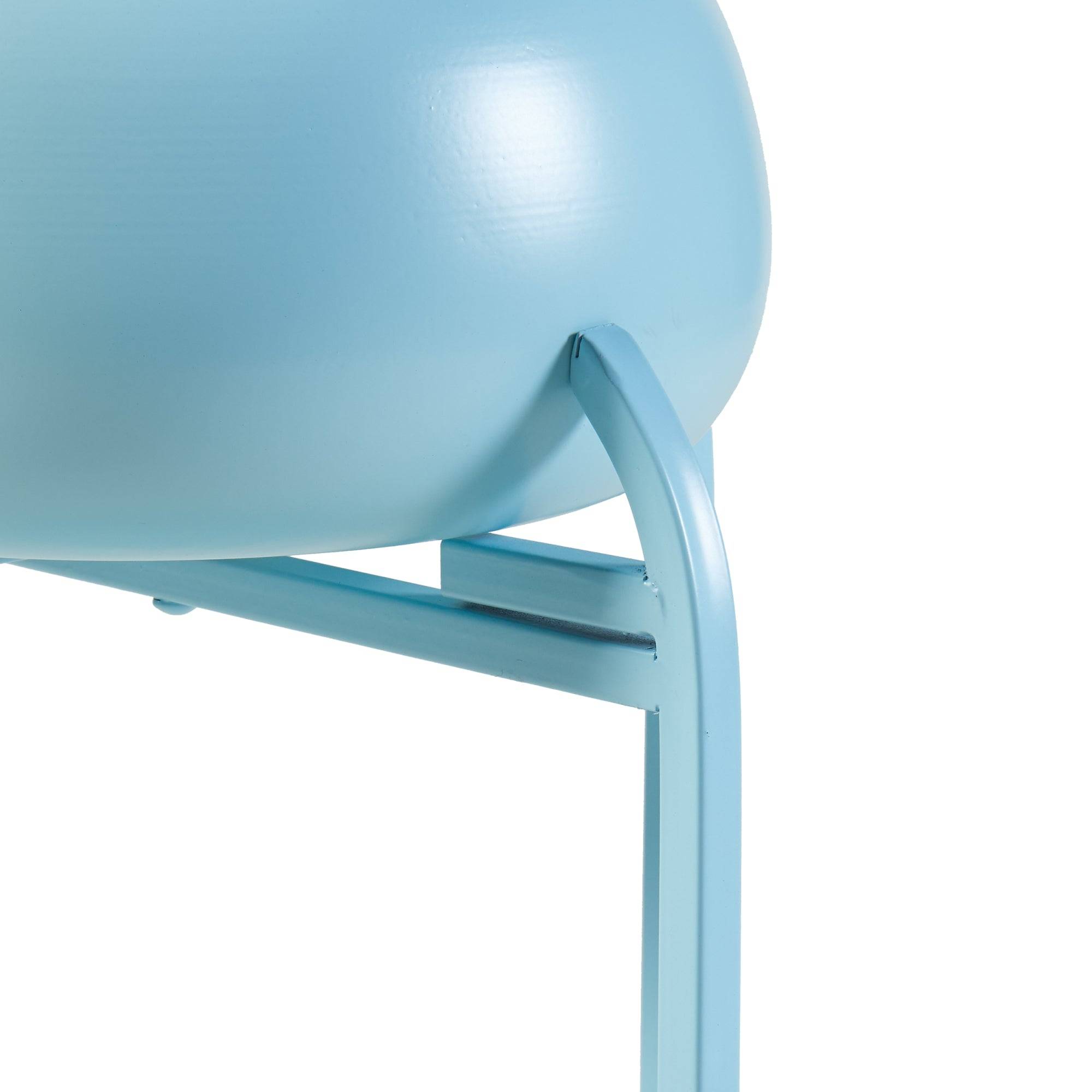 Helloshop26 - Porte-plantes style intemportel support 81 x 40 x 40 cm bleu clair - Image 4