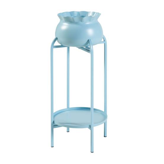 Helloshop26 - Porte-plantes style intemportel support 81 x 40 x 40 cm bleu clair - Image 1