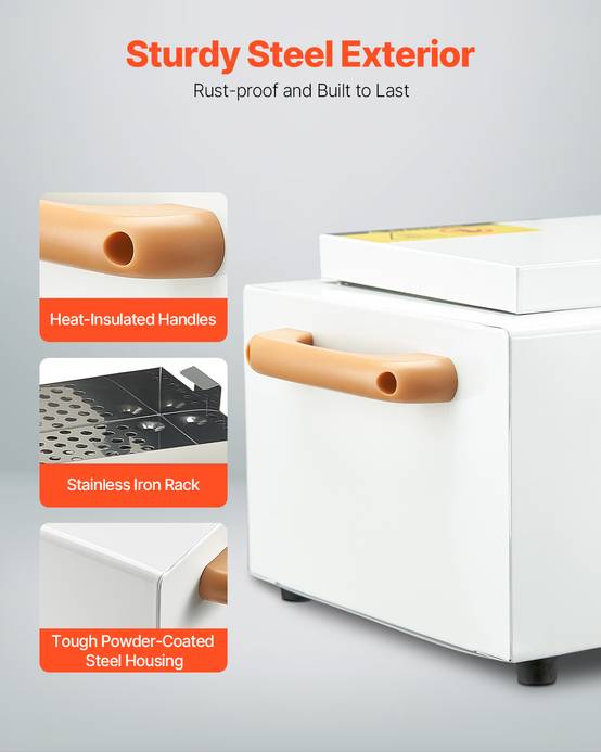 VEVOR Stérilisateur air chaud 2 L, 300 W, température réglable. Onglerie, labo. - Image 6
