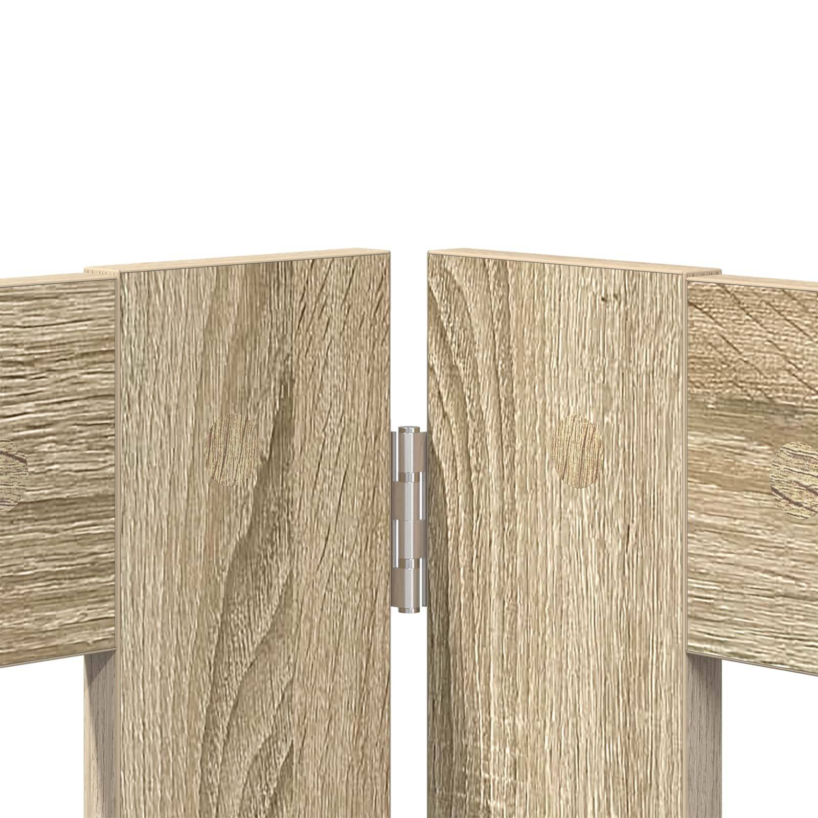 Barrière pour chien bois chêne sonoma 401 x 34 x 60 cm - PANGIVO - Image 6