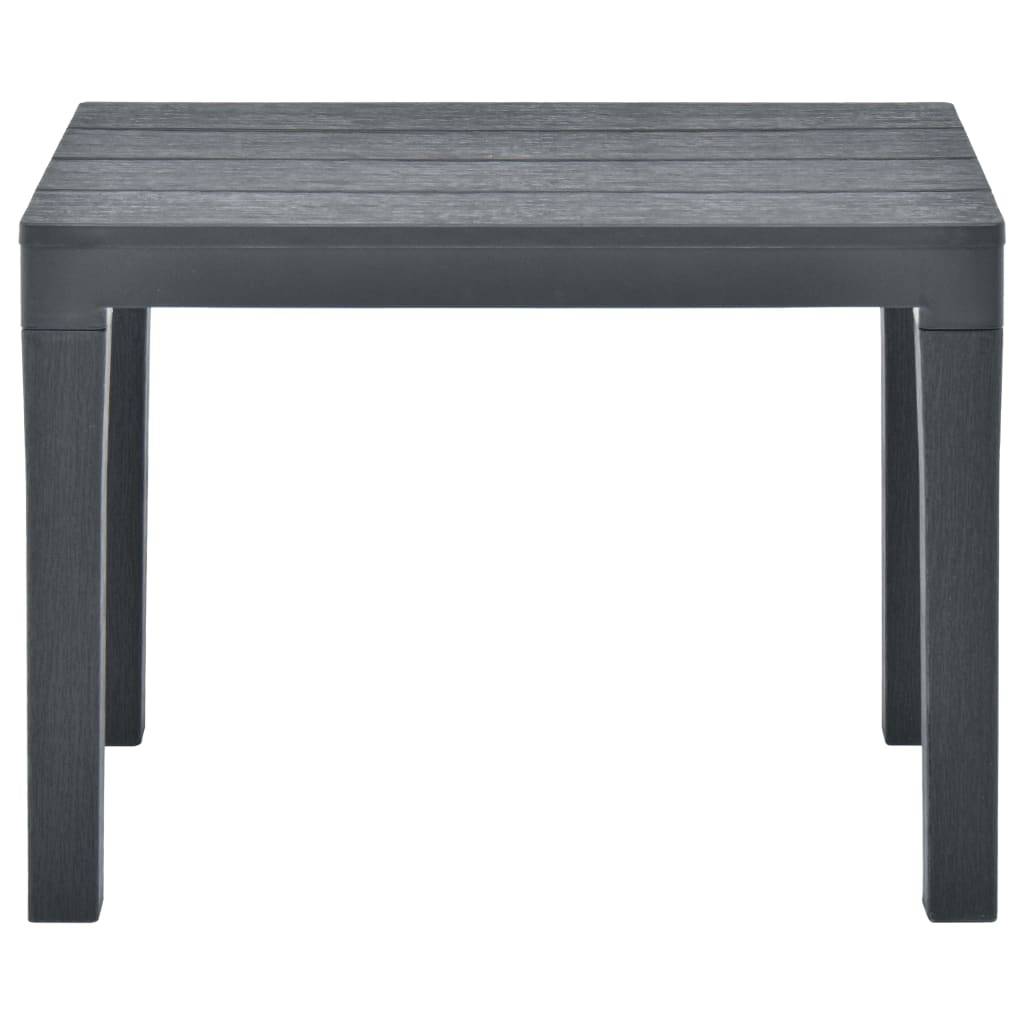 Maison Chic - Lot de 2 Bancs de jardin - Bancs d'extérieur - Banquettes Anthracite Plastique - Image 3