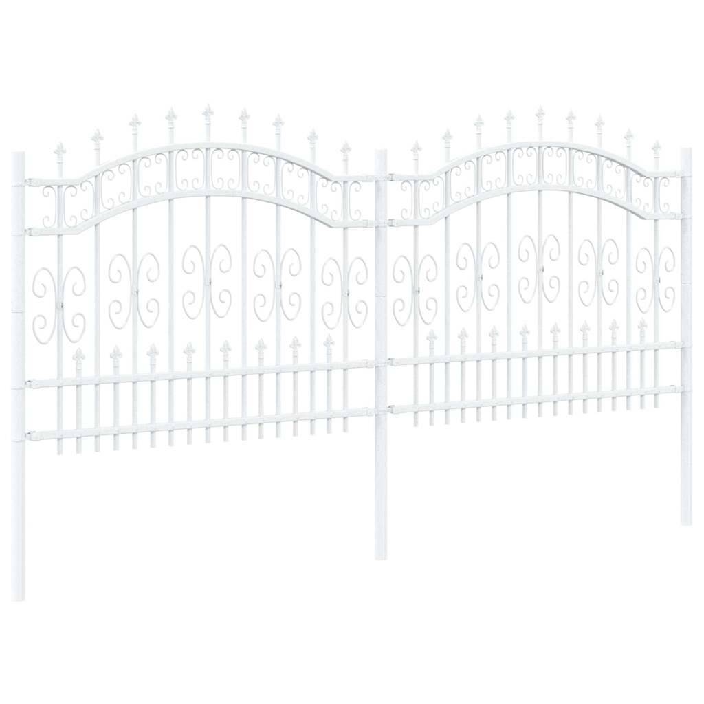PANGIVO - Clôture jardin acier blanc 240 x 140 cm - PANGIVO - Image 4