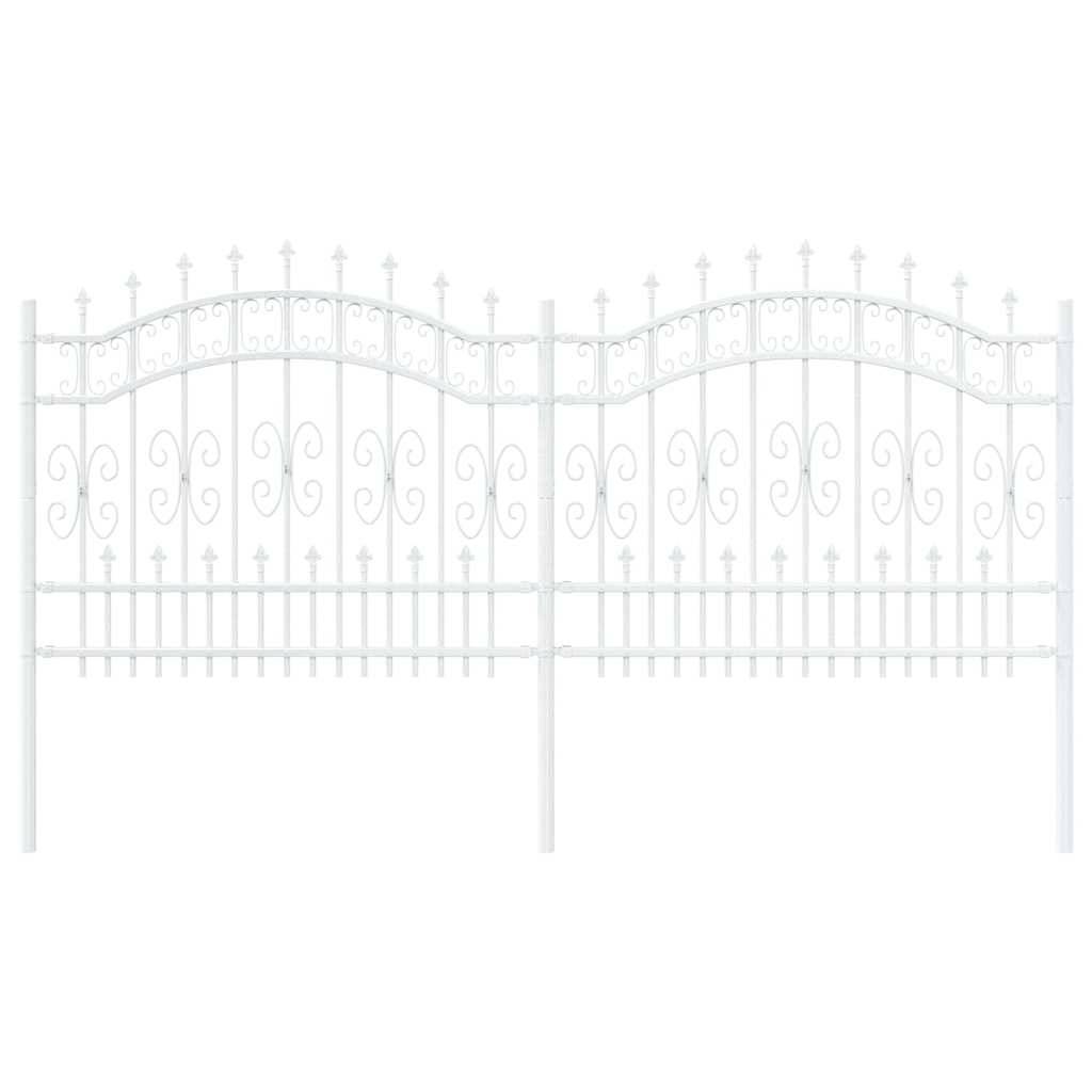 PANGIVO - Clôture jardin acier blanc 240 x 140 cm - PANGIVO - Image 2