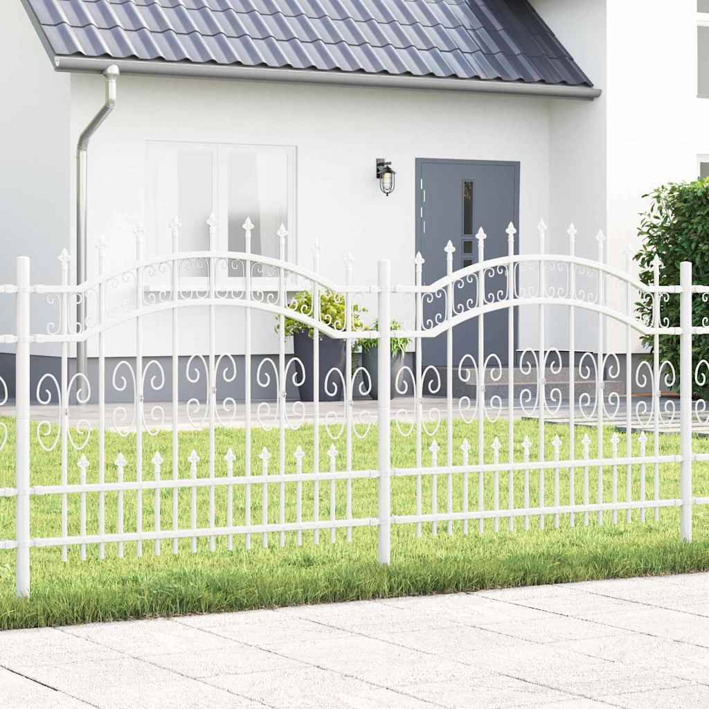 PANGIVO - Clôture jardin acier blanc 240 x 140 cm - PANGIVO - Image 1