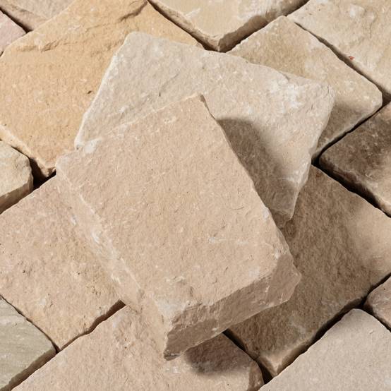Pavé Grès Kandla Beige 20x14x2-2,5 cm (vendu au m² - 30 pavés/m²) - RO'MA NATURE - Image 3