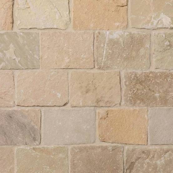 Pavé Grès Kandla Beige 20x14x2-2,5 cm (vendu au m² - 30 pavés/m²) - RO'MA NATURE - Image 2