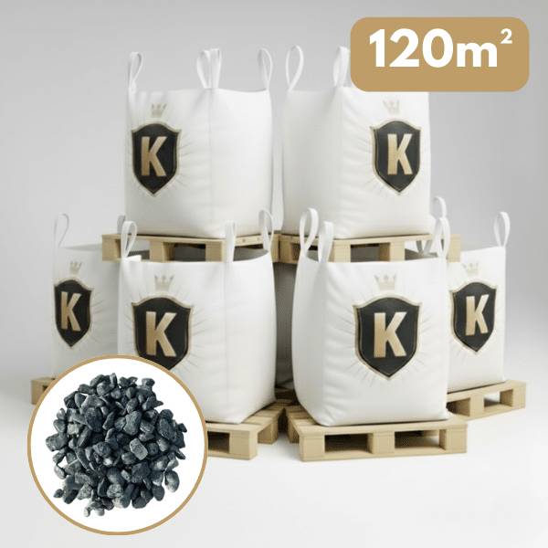Galet marbre vert 15/25 mm – Pack 6 Big Bag +/- 1,5T – 120 m² - Image 1