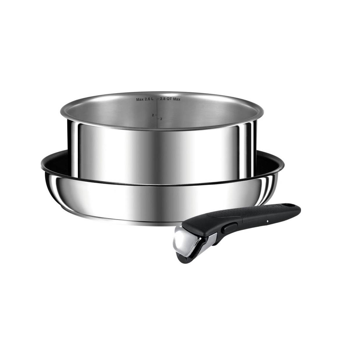 Lot de poêle 24cm + casserole 20cm  + poignée L9408672 Tefal - Imagen 1