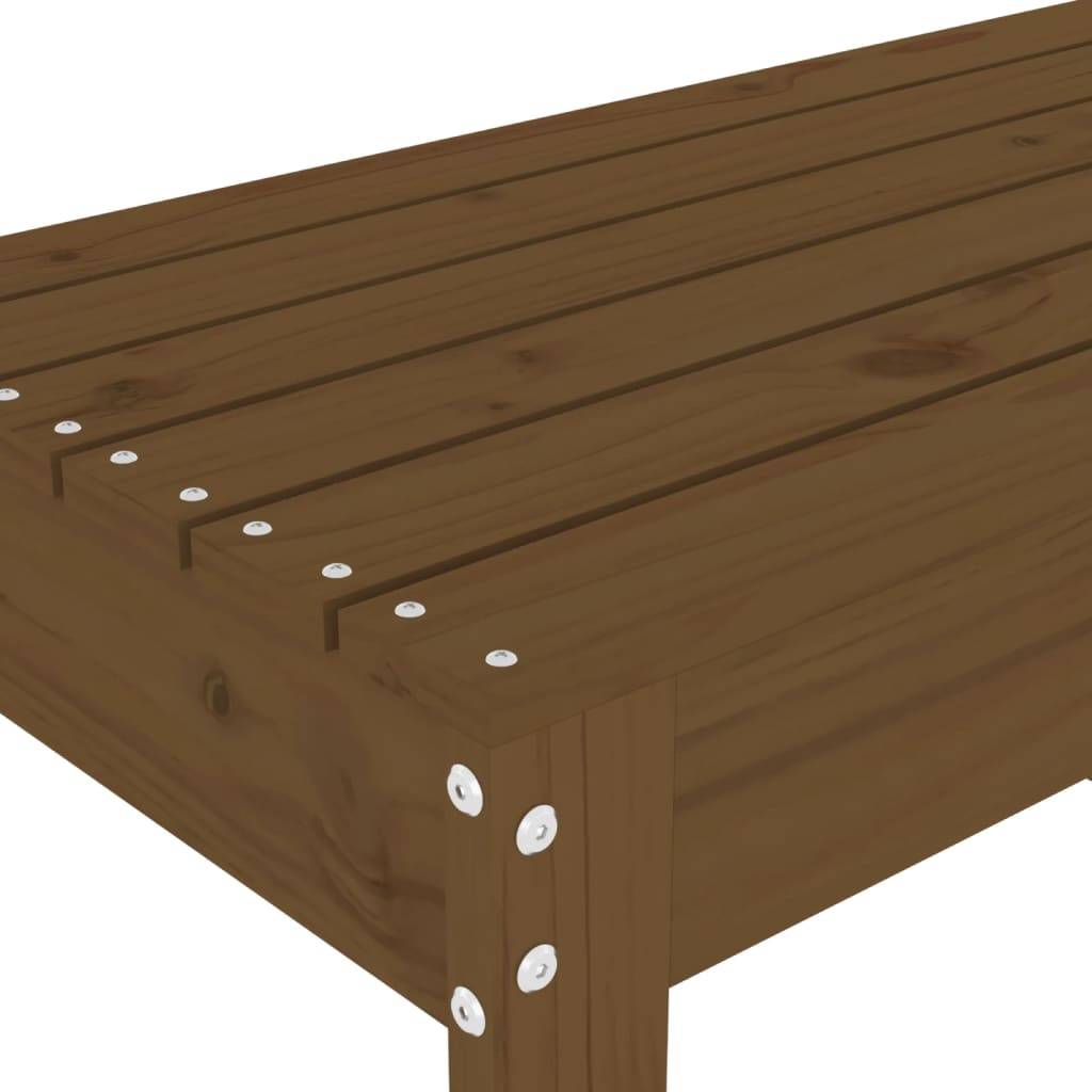 Maison Chic - Banc de jardin - Banc d'extérieur - Banquette marron miel 80x38x45 cm bois de pin massif - Imagen 6