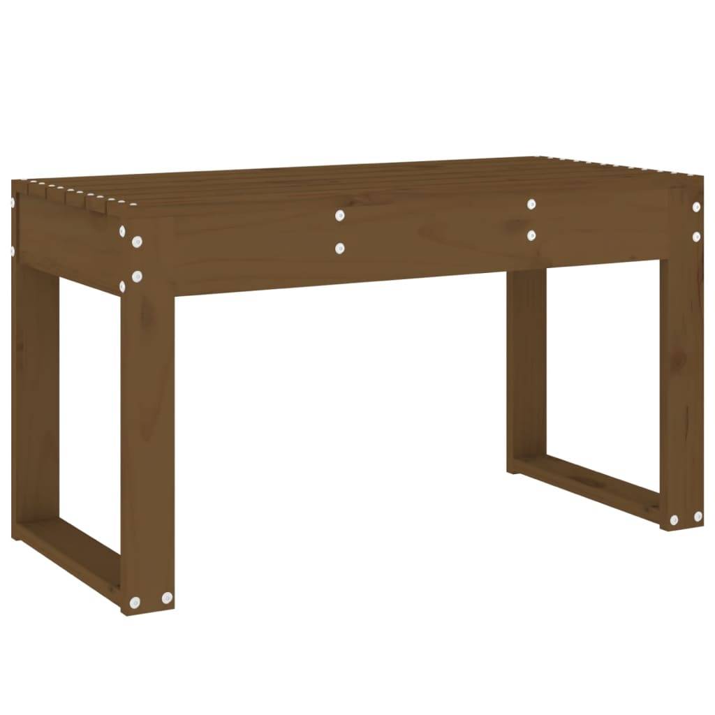 Maison Chic - Banc de jardin - Banc d'extérieur - Banquette marron miel 80x38x45 cm bois de pin massif - Imagen 5