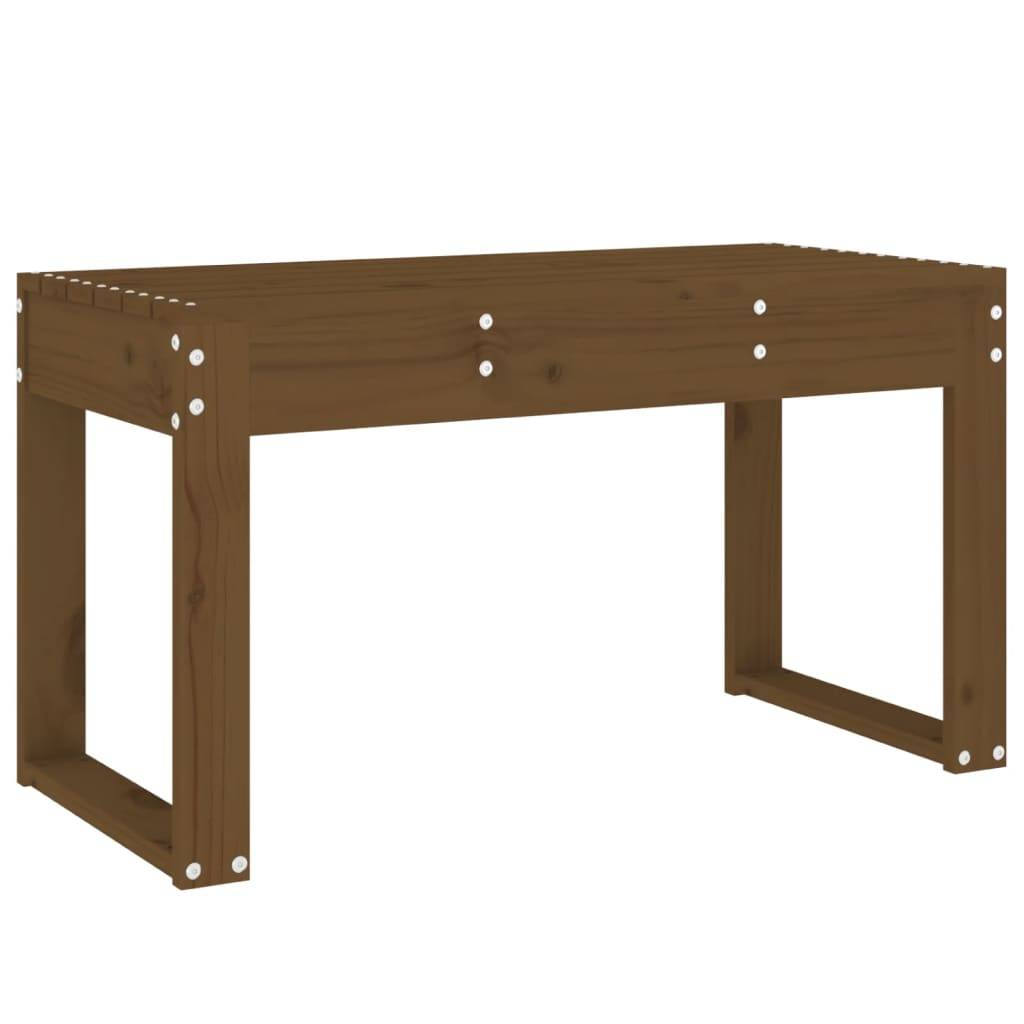 Maison Chic - Banc de jardin - Banc d'extérieur - Banquette marron miel 80x38x45 cm bois de pin massif - Imagen 1