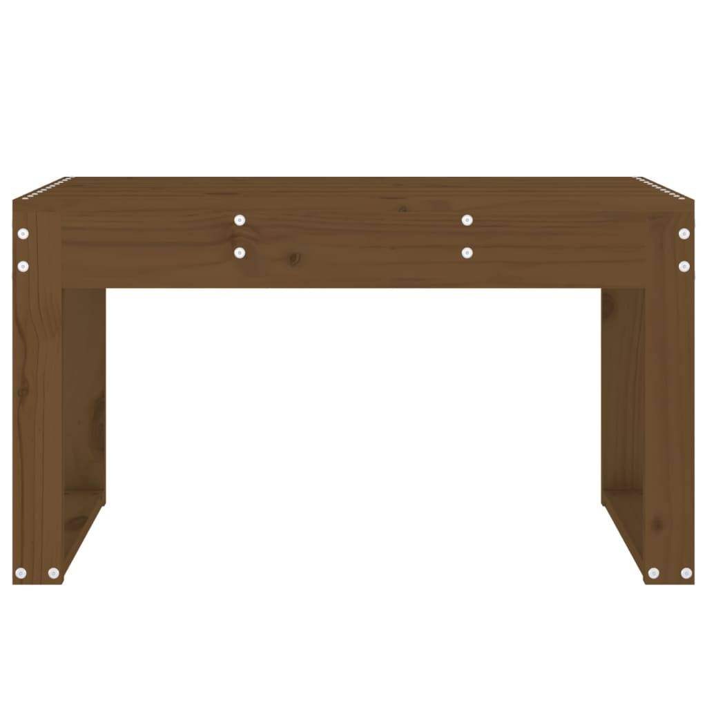 Maison Chic - Banc de jardin - Banc d'extérieur - Banquette marron miel 80x38x45 cm bois de pin massif - Imagen 3