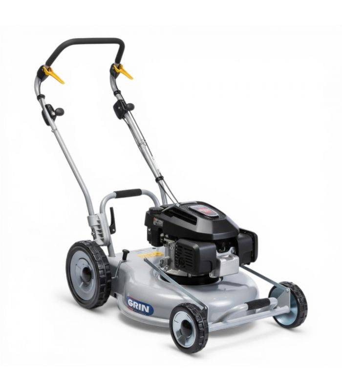 Grin - Tondeuse thermique moteur Honda 201 cm³, coupe mulching 53 cm, pour 3000 m² - GRIN PM53A-HONDA