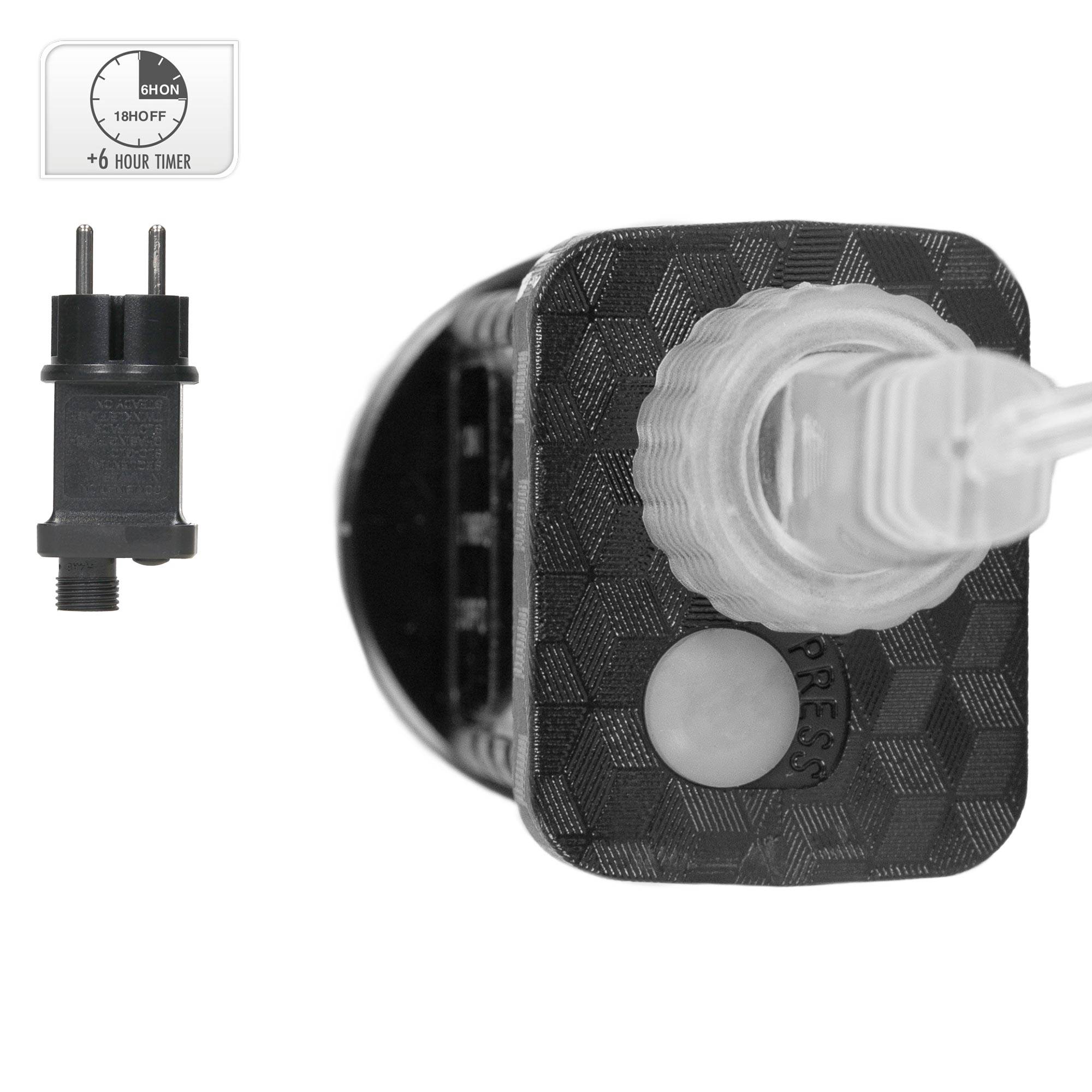 Ecd-Germany - Couronne LED de Noël blanc chaud décoration lumineuse ronde avec 960 LEDs 38 cm - Imagen 6