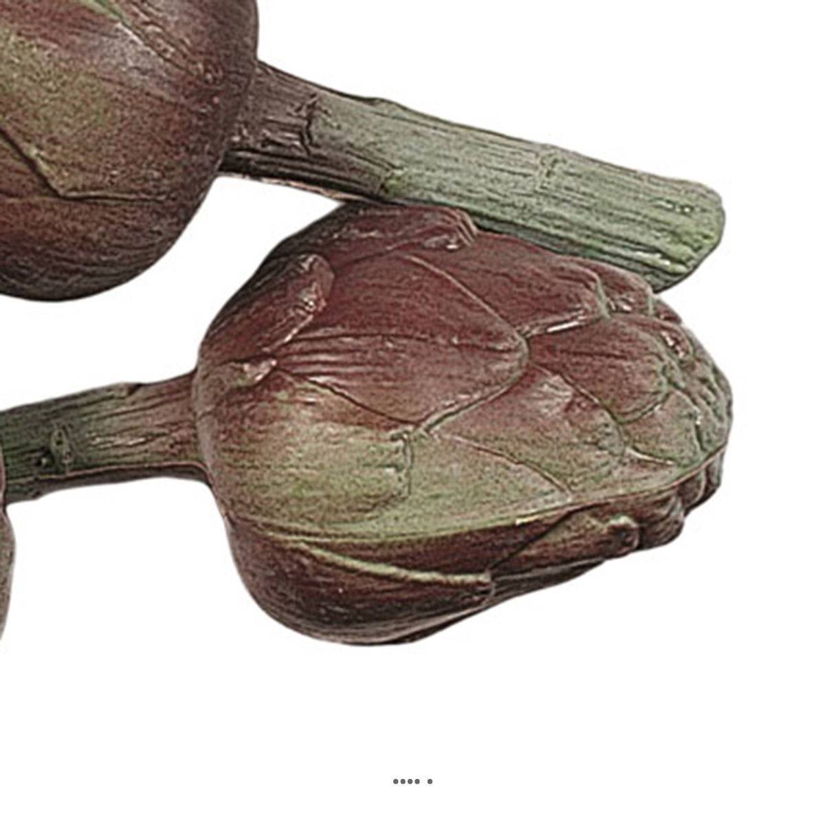 Artificielles - Artichaut poivrade artificiel X 3 en Plastique soufflé L 210x90 mm - Imagen 3