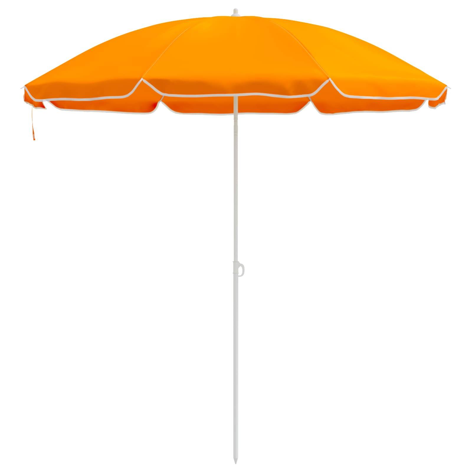 Parasol de jardin polyester et acier orange 207 x 207 x 220 cm - PANGIVO - Image 2