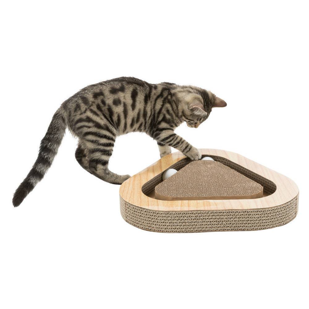 Trixie - Plaque griffoir triangulaire, 36 cm. pour chat. - Imagen 3