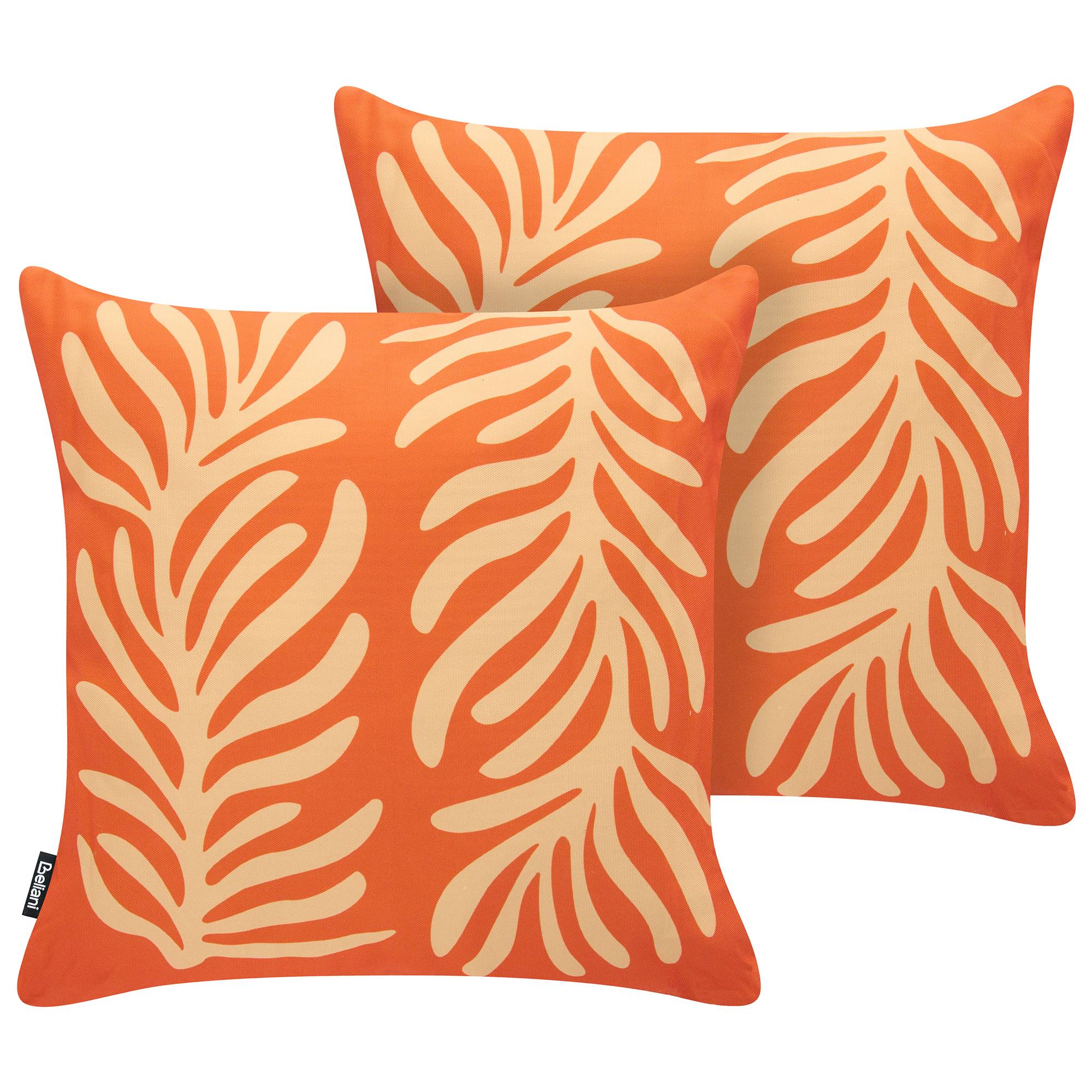 Beliani - Coussin d'extérieur Polyester Orange ALISMA - 45x45x10- Beliani - Image 2
