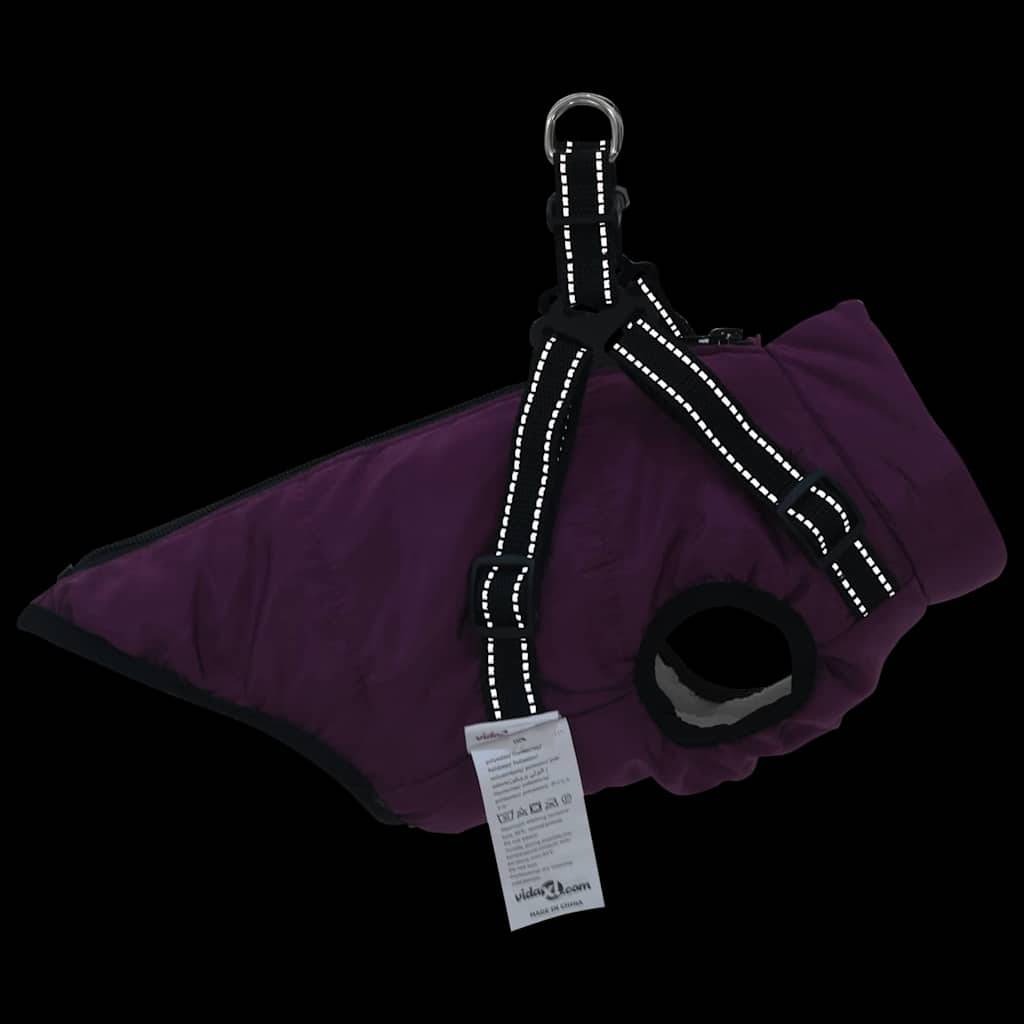 Doudoune Chien Polaire Imperméable Harnais Réglable M Violet - ComfortXL Outdoor Living - Image 9