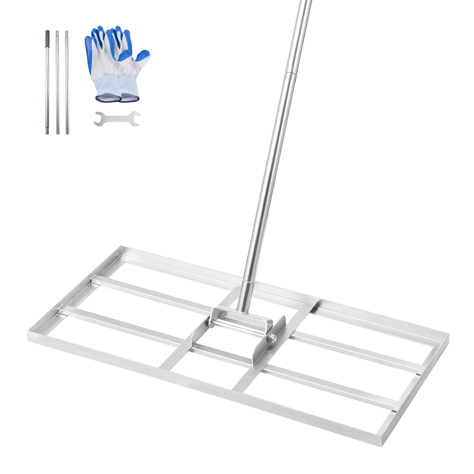 Vevor - VEVOR Rateau nivellement pelouse, 762x355x2190 mm, manche 1981 mm. Acier carbone. - Image 1