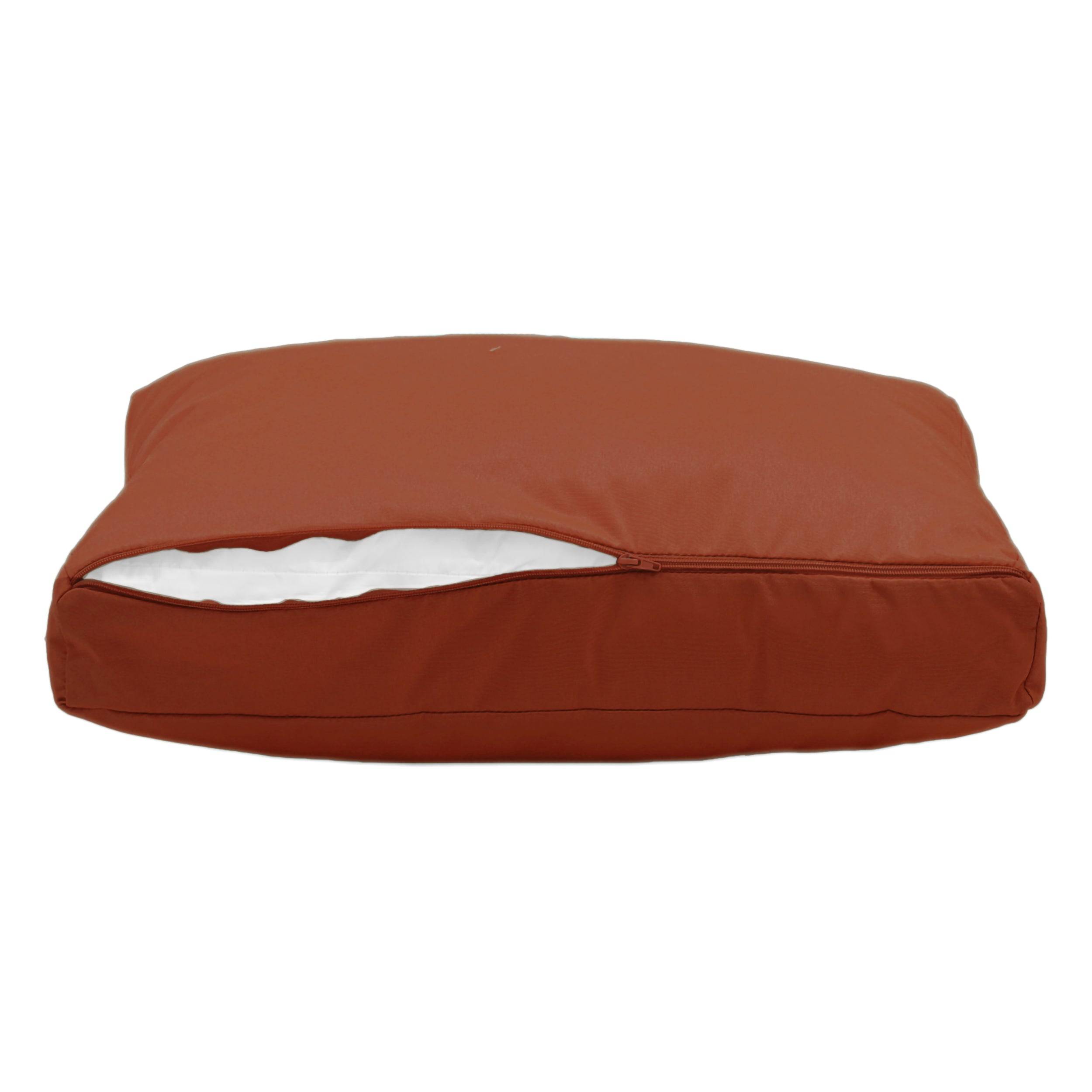 Coussins pour salon de jardin déhoussable 100x50cm Terracotta - Déco arts - Image 8