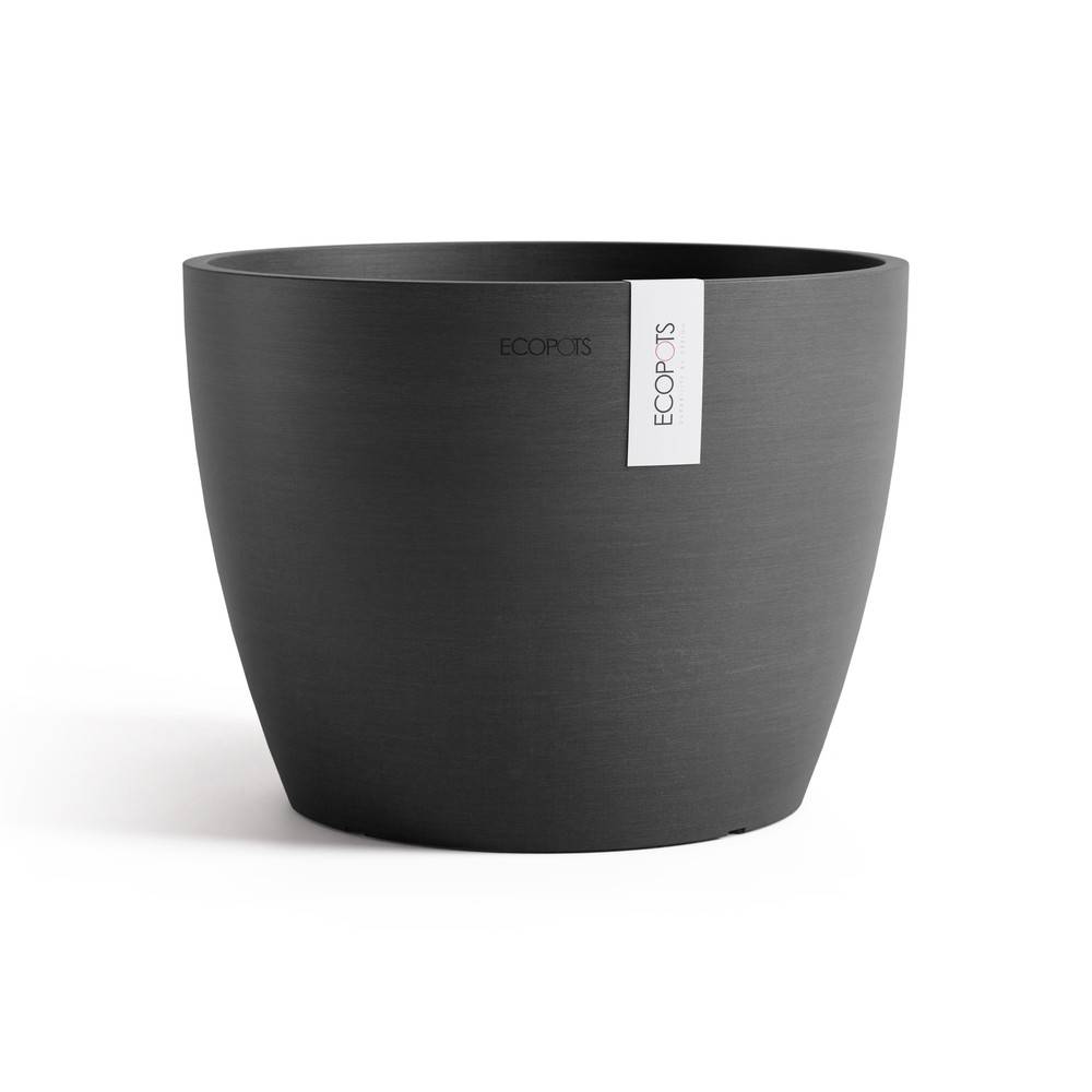 Ecopots - Pot Rond Stockholm 31 Gris Foncé - Ø 31 x H. 23,3 cm - 12,9 L ECOPOTS - Imagen 2