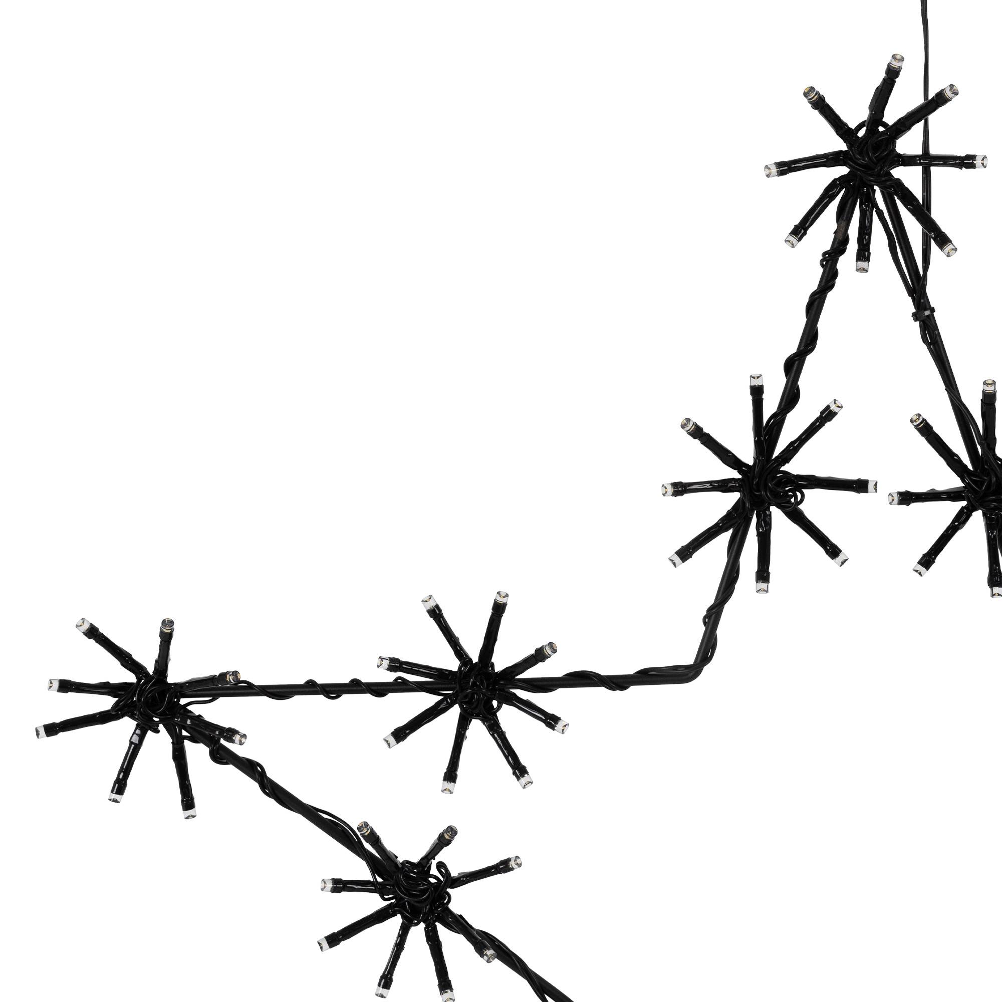 Ecd-Germany - Étoile de Noël  à LED 50 cm ornement décoration d'hiver lumineuse en métal IP44 - Imagen 4