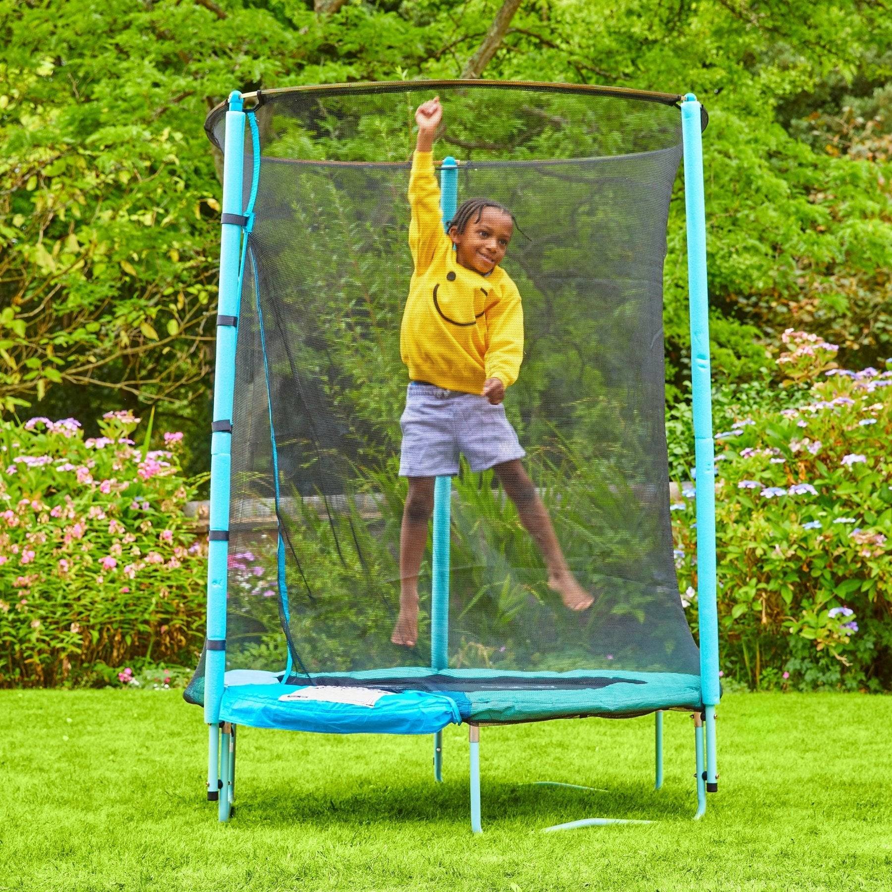 Tp Toys - Trampoline rond D140 cm JUNIOR avec ouverture igloo - Imagen 1