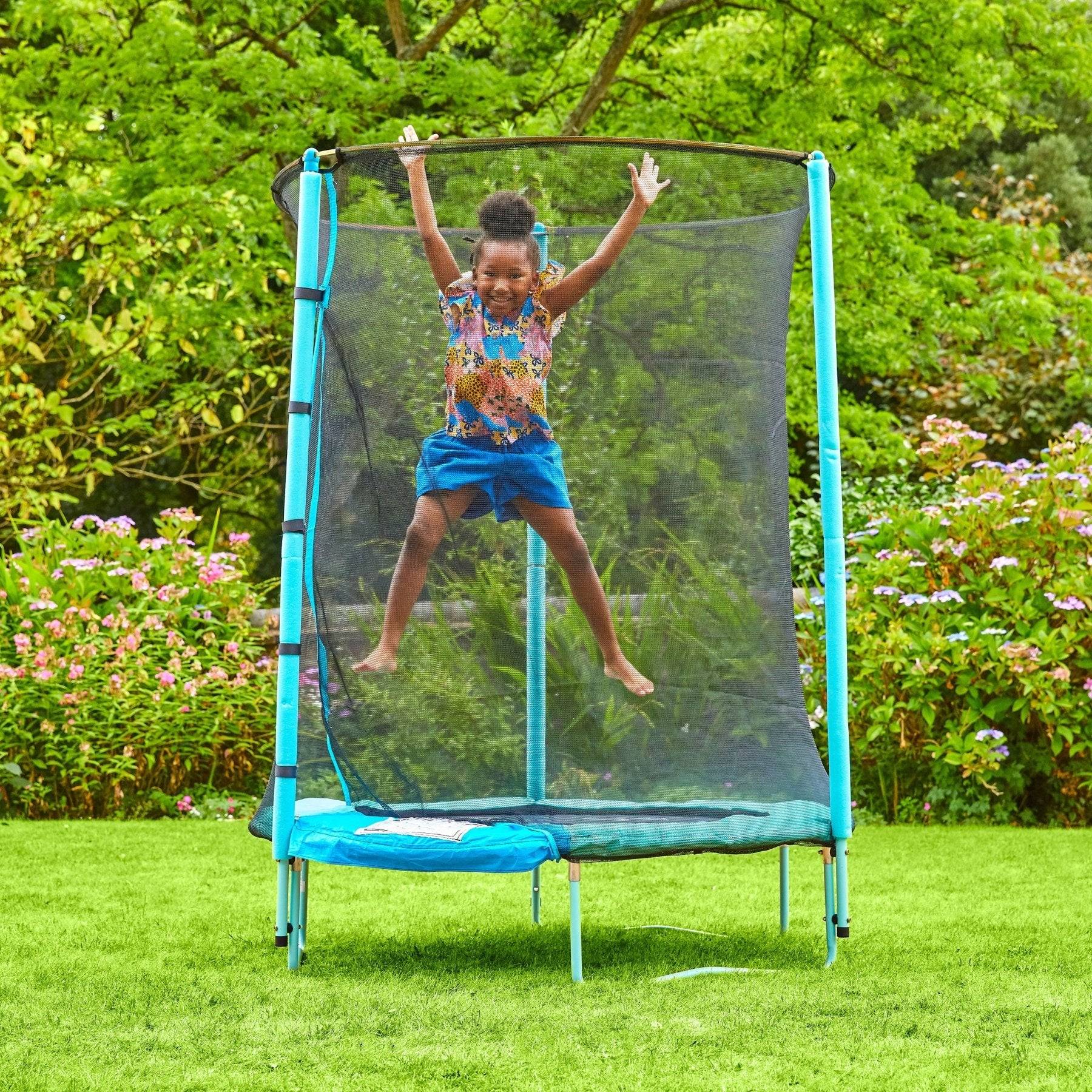 Tp Toys - Trampoline rond D140 cm JUNIOR avec ouverture igloo - Imagen 8