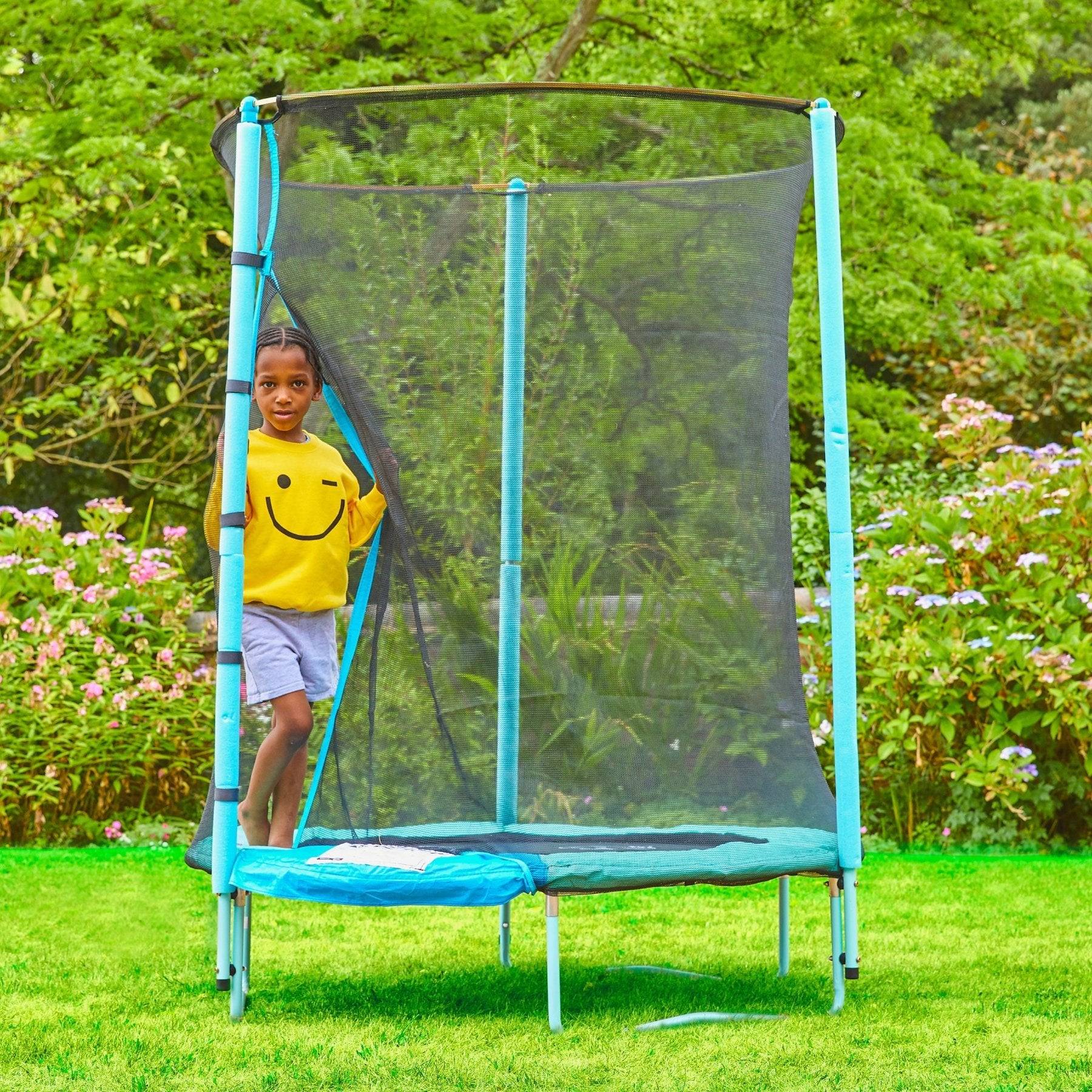 Tp Toys - Trampoline rond D140 cm JUNIOR avec ouverture igloo - Imagen 5
