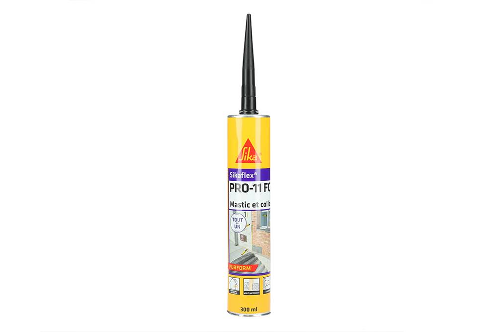 Mastic colle polyuréthane SIKAFLEX PRO 11 FC noir cartouche 300ml - SIKA - 659664 - Image 1